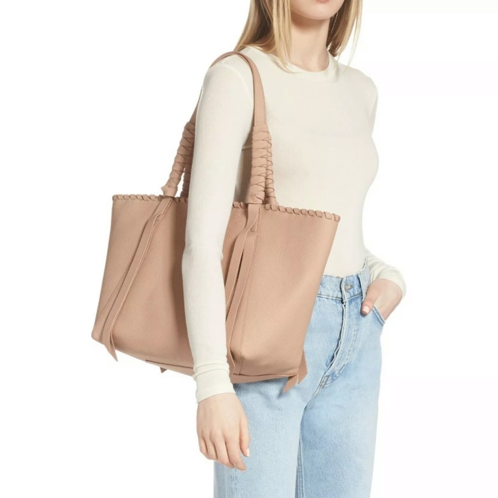 ALL SAINTS KEPI LEATHER TOTE NWT RETAIL $368